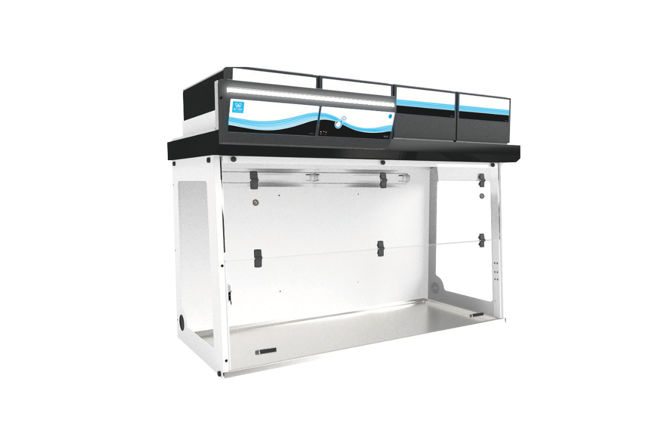 A laminar flow hood supplied by Canadian Scientific Lab Systems CANADIAN SCIENTIFIC Lab Systems LAMINAR FLOW HOOD