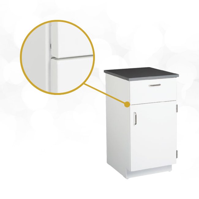 Stainless Steel Lab Furniture 6 Overlay Square Edge