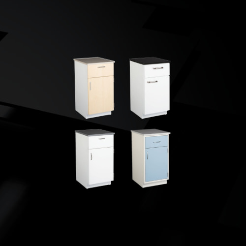 Stainless Steel Lab Furniture 3 cabinetstyles