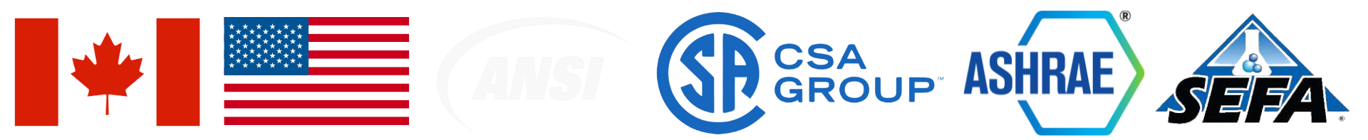 Laboratory Fume Hoods 2 csi logos ansi csa ashrae sefa 2025