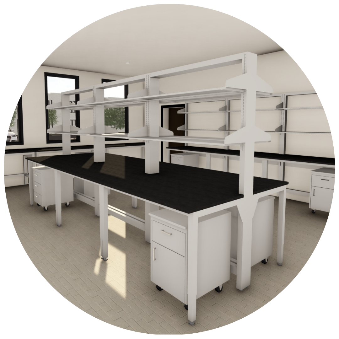 Metal Laboratory Casework 7 flexible lab furniture