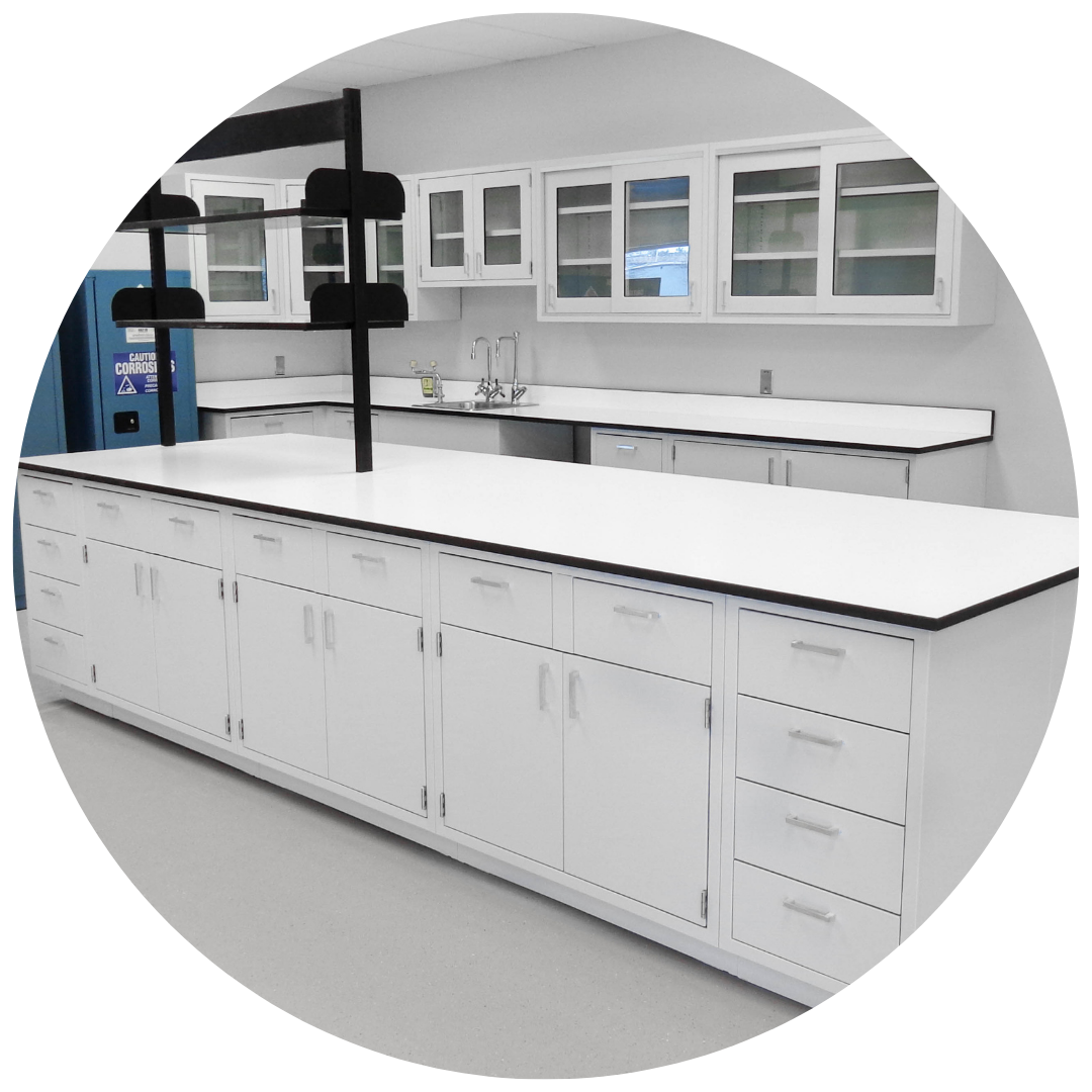 Metal Laboratory Casework 6 phenolic lab furniture